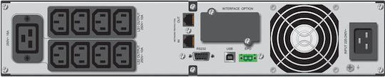 Powerwalker VI 3000 RT HID + Battery Pack P72R-12x9Ah UPS Line-Interactive 3000VA 2700W με 9 IEC Πρίζες