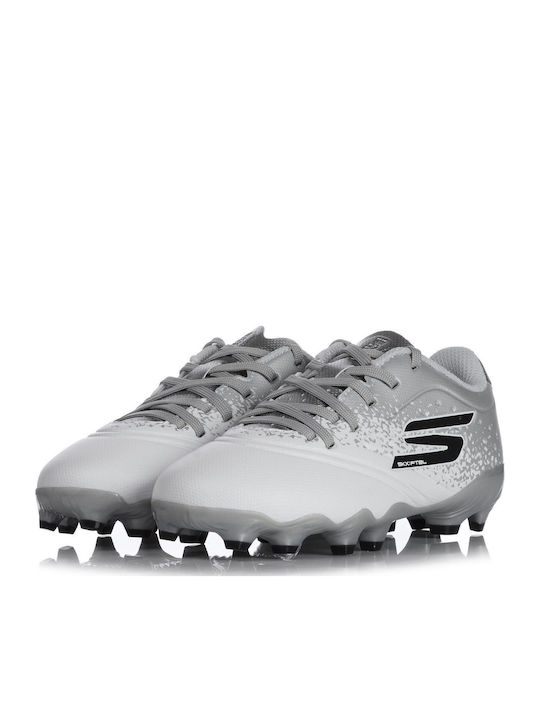 RAZOR 1.5 JR TD FG FG Ghete De Fotbal Pentru Copii Cu Crampoane Alb / Argintiu