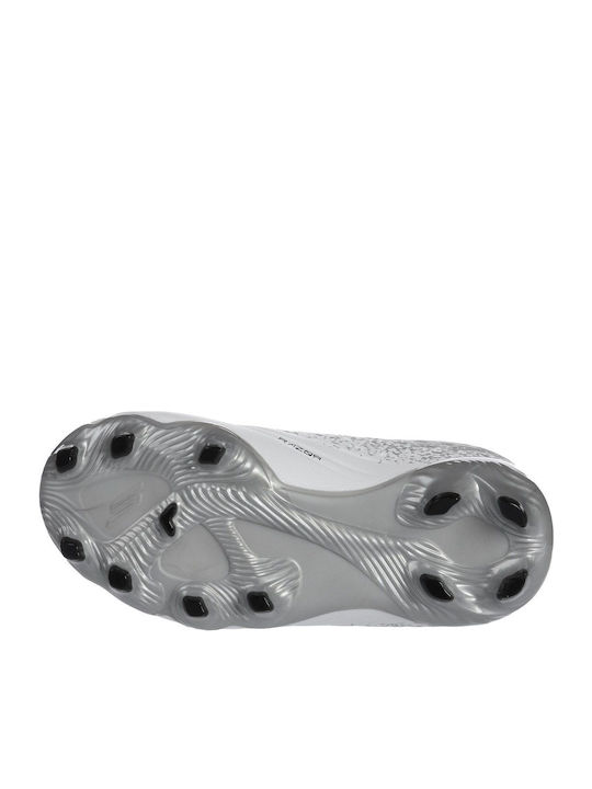 RAZOR 1.5 JR TD FG FG Ghete De Fotbal Pentru Copii Cu Crampoane Alb / Argintiu
