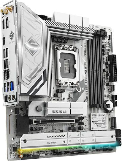 ASRock B860M Steel Legend WiFi Motherboard Micro ATX με Intel 1851 Socket