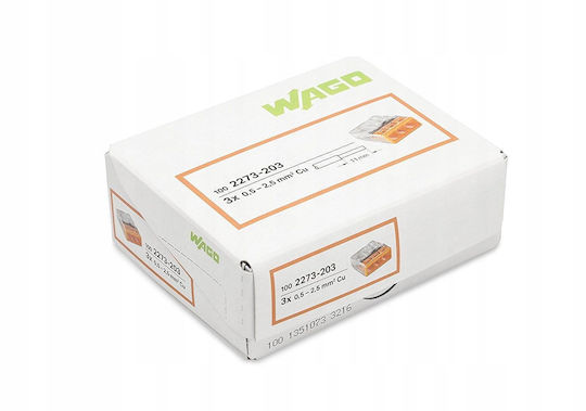 Wago Κλέμα Ταχείας Σύνδεσης 3 θέσεων E531AA-WG280 1τμχ