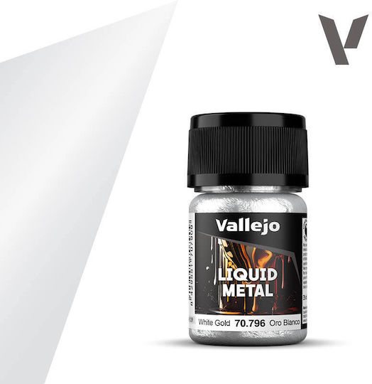 Acrylicos Vallejo Liquid Culoare Modelism White Gold 35ml 70.796