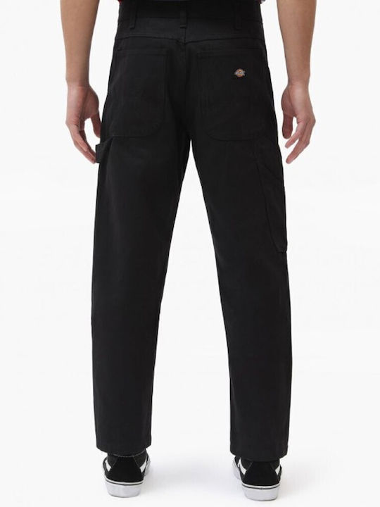 Dickies Canvas Carpenter Men's Denim Pants in Straight Line Black