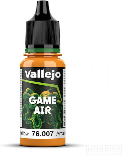 Acrylicos Vallejo Game Air Model Making Paint Gold Yellow 18ml