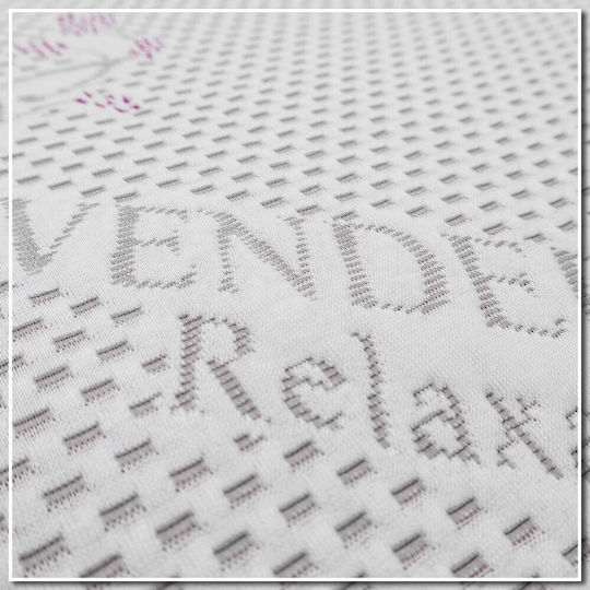 Klikareto Ανώστρωμα Lavander Διπλό Memory Foam 140x190x4εκ.