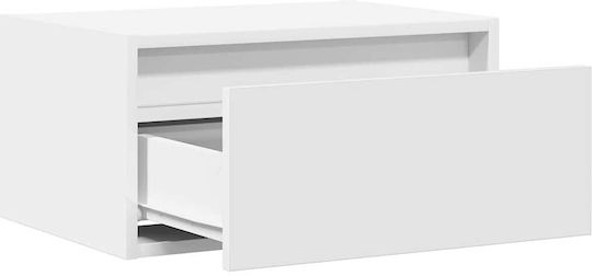 White Wooden Bedside Tables 2 Pieces 51x35.5x25cm