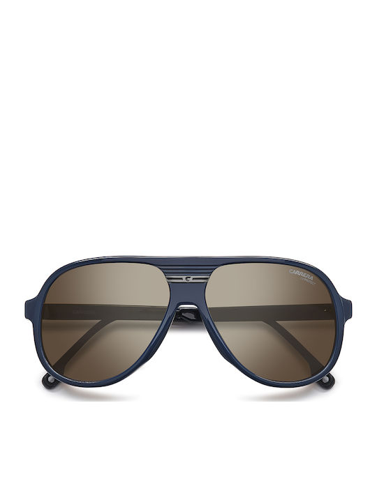 Carrera Ochelari De Soare Unisex Cu Ramă Din Plastic Albastră Și Lentilă Oglindă Gri 07/S PJP/T4