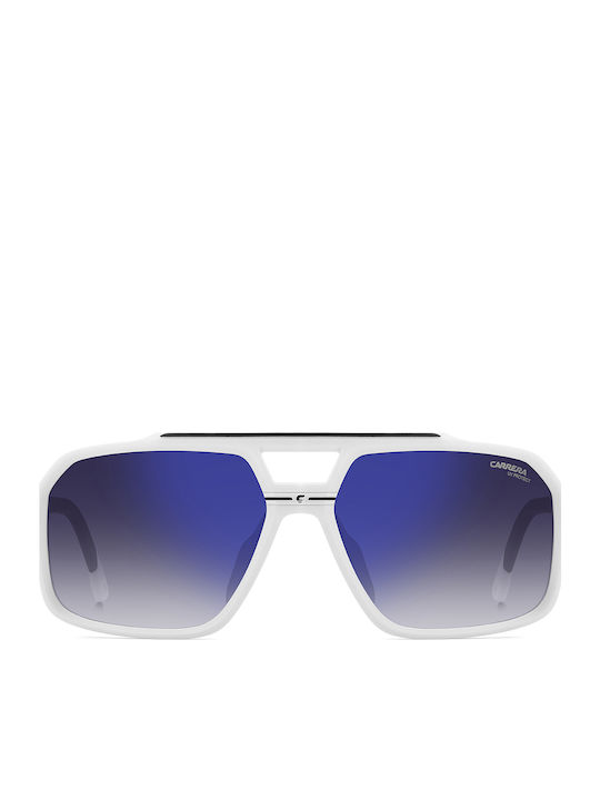 Carrera Sport Unisex Ochelari De Soare Cu Ramă Plastic / Acetat Albă Și Lentile Gri