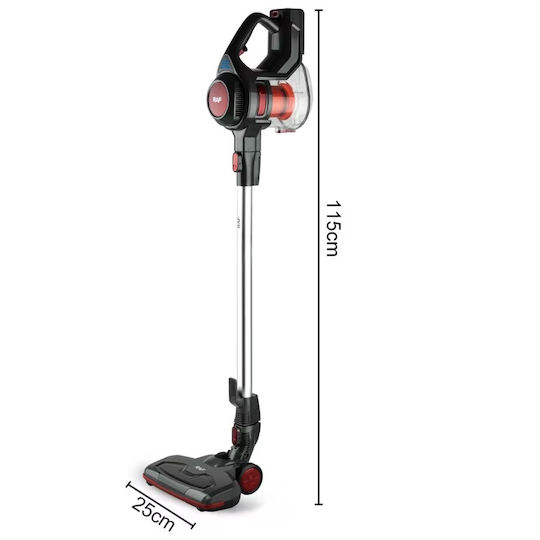 Raf R8667 Reîncărcabilă Aspirator 2 în 1 Stick & De Mână 22.2V Neagră