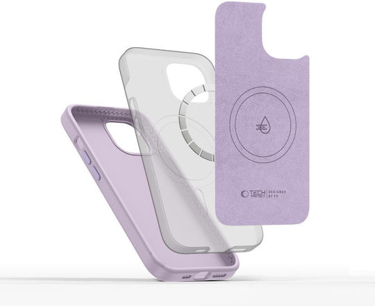 Tech-Protect Pure Magsafe Back Cover Silicone Purple (iPhone 15)