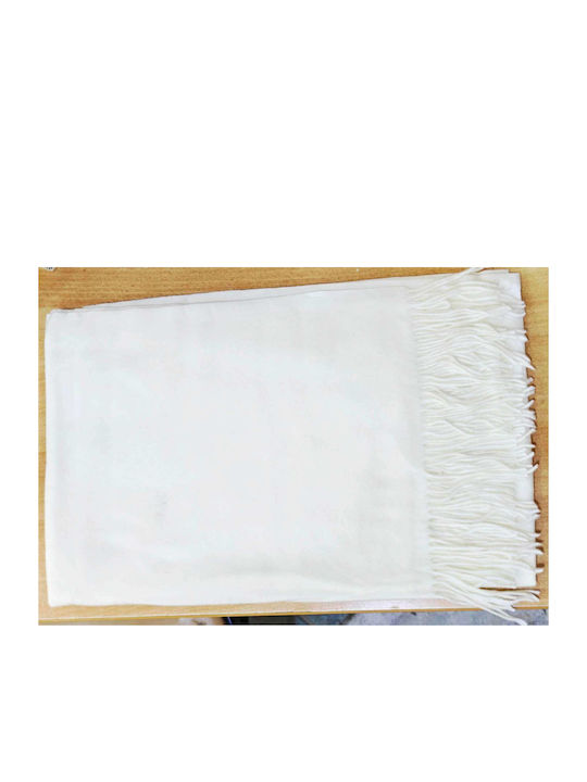 Women's Wool Scarf White