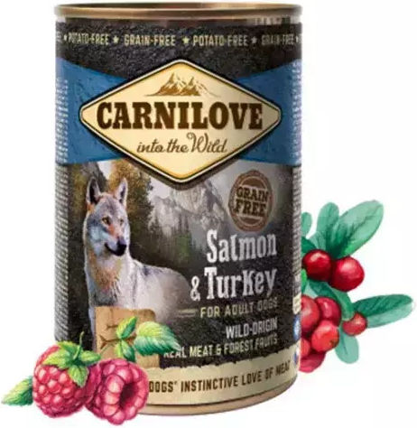 Carnilove Wet Food Dogs in Cans with Turkey and Salmon Grain-Free & Gluten-Free 400gr