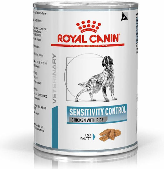 Royal Canin Sensitivity Control Wet Food Dogs in Cans Diet with Chicken, Rice, Tuna Fish and Meat 410gr