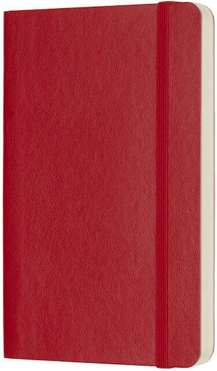 Moleskine Notebook Pocket Carnet cu Puncte și Elastic Roșu