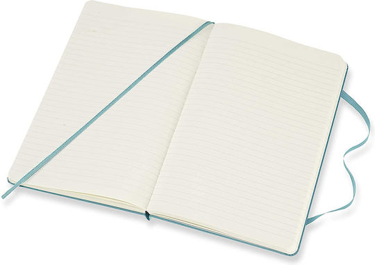 Moleskine Notebook Hard Σημειωματάριο Bullet Ριγέ με Σκληρό Εξώφυλλο Γαλάζιο