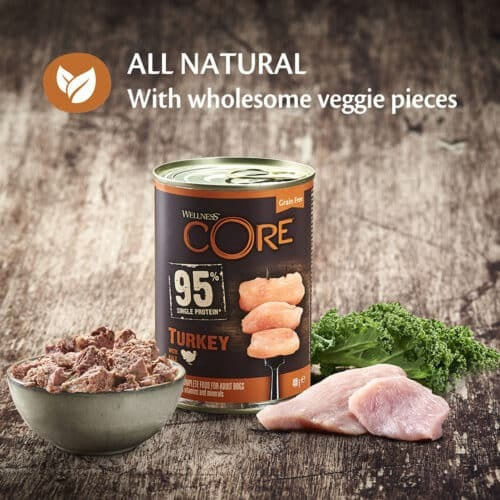 Wellness Core Υγρή Τροφή Σκύλου με Γαλοπούλα και Λαχανικά 400γρ.