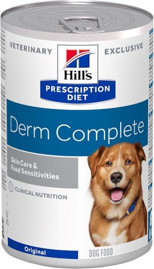Hill's Pd Canine Derm Complete Wet Food Dogs in Cans with Poultry 370gr
