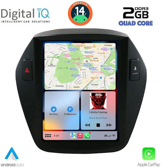 Digital IQ Car Audio System for Hyundai iX35 2010-2015 (Bluetooth/USB/AUX/WiFi/GPS/Apple-Carplay/Android-Auto) with Touch Screen 9.7"