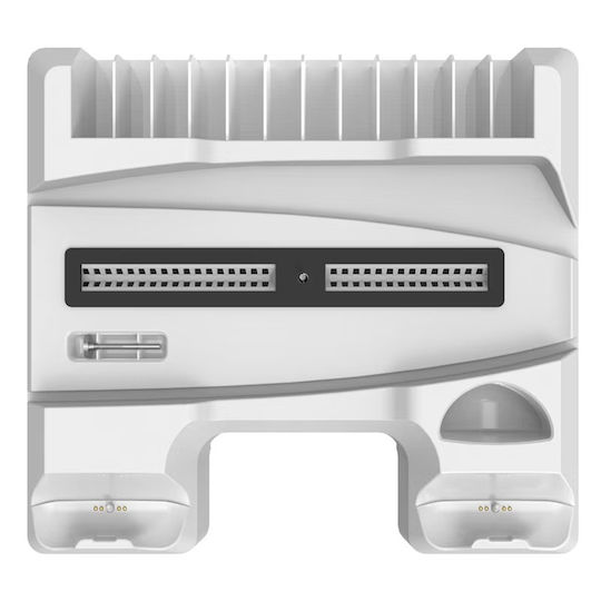 Răcitor Radiator Ps5 Digital Edition Încărcător Controller Consolă Culoare Albă Abyz