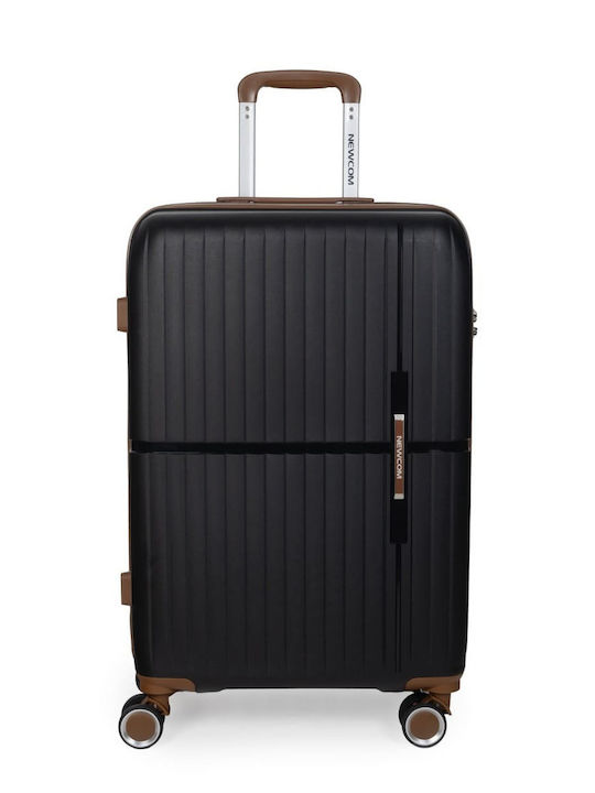 Newcom Medium Hard Black Suitcase
