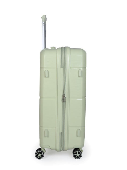 Newcom Reisekoffer Hartschalen Green mit 4 Räder Set 3Stück N1595