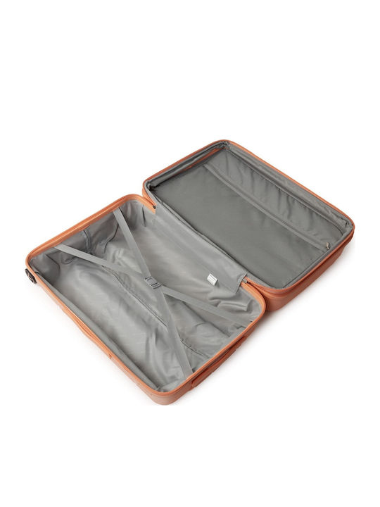 Newcom Reisekoffer Hart Sonnenfarben Maximalhöhe 75,5cm mit 4 Räder Set 2 Stück