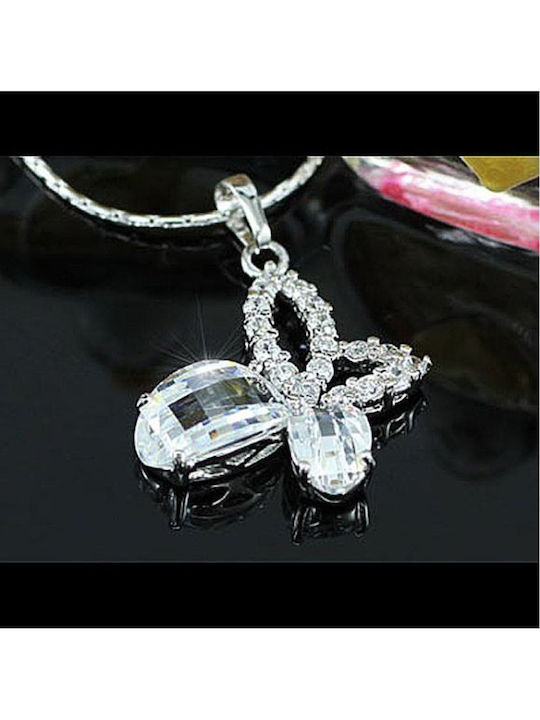 Butterfly Necklace Swarovski Crystals Deena Necklace Size 39.5cm 44.5cm Adjustable Butterfly Size 2.2cm X 1.7cm