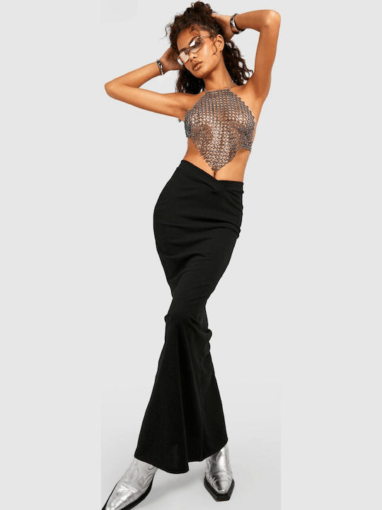 Γυναικείο Crop Top Μαύρο