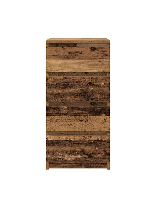 Office Storage Chipboard Cabinet Coffee L37.5xW35xH76cm
