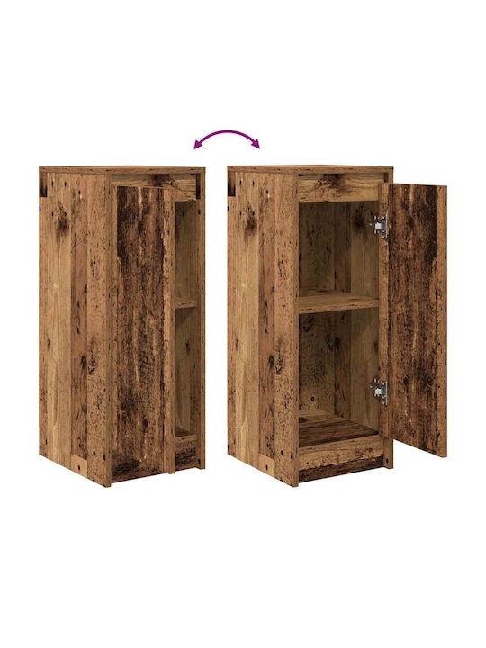 Sideboard Wooden with Drawers Brown 29.5x34x76cm