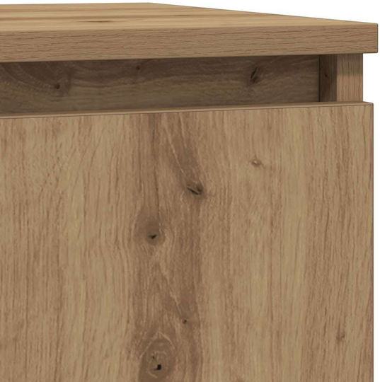 Sideboard Wooden with Drawers Brown 71x35x65cm