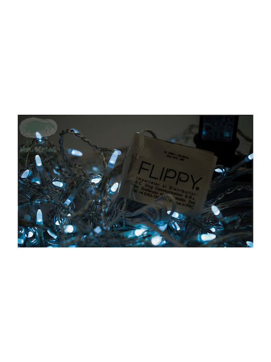 1200 Lights LED 50m. Cold White type Rain 1pcs