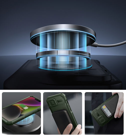 Dexnor Umschlag Rückseite Grün (iPhone 13)