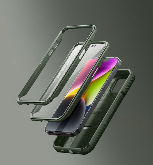Dexnor Umschlag Rückseite Grün (iPhone 13)