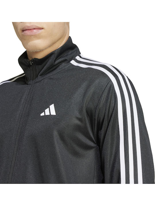 Essentials 3-Stripes Men's Hooded Jacket Black