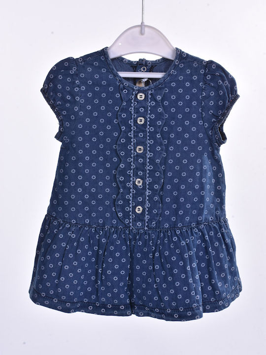 Mayoral Children's Dress Denim Blue