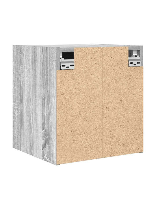 Vidaxl Κομοδίνα Επιτοίχια Γκρι Sonoma 38x34x40cm 1 Τεμ Γκρι