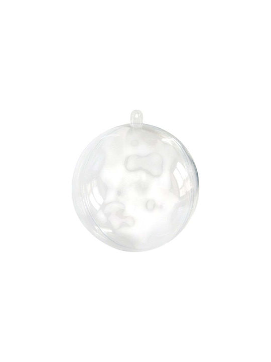 Set 2 Transparente Kugel Ornamente 6cm