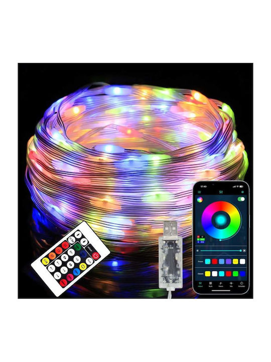 110 Λαμπάκια LED 10μ. RGB USB σε Σειρά 110 Λαμπάκια LED 10μ. RGB USB σε Σειρά