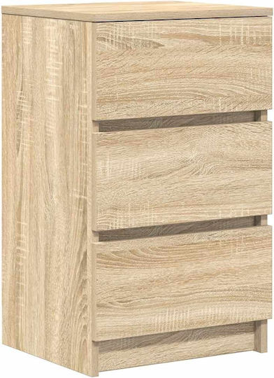 Комоди Дървени Дъб Сонома 2бр 39x35x65см