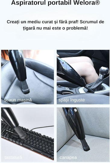 Hepa Aspirator De Mână Pentru Mașini Reîncărcabil 12V 120W