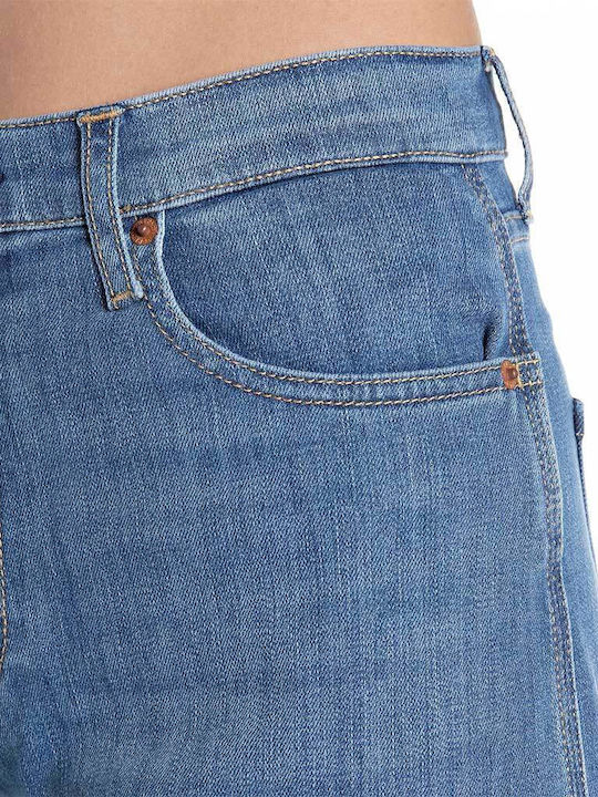 Keida High Waist Women's Jean Trousers in Balloon Line Light Blue