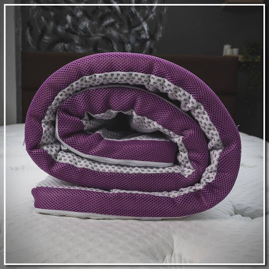 Lavender Single Mattress Topper 90x190x4 2etoplava4-90190