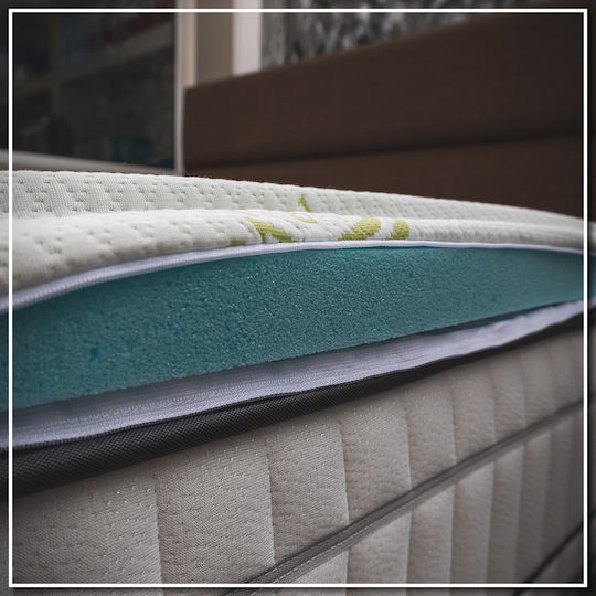 Double Mattress Topper "Aloe Vera" 140x190x4 2etopaloe4-140190