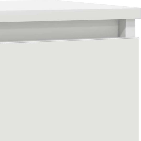 Vidaxl Шкаф за обувки Бял 57x34x76см ПДЧ 1 брой Бял