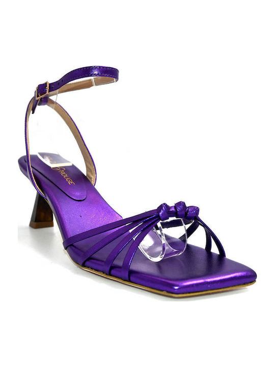 Gold&Rouge Din piele Sandale Violet Gold&Rouge Din piele Sandale Violet