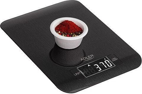 Adler Ψηφιακή Ζυγαριά Κουζίνας έως 5kg Μαύρη