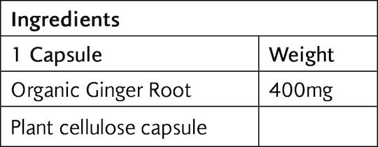 Viridian Ginger 400mg 30 caps