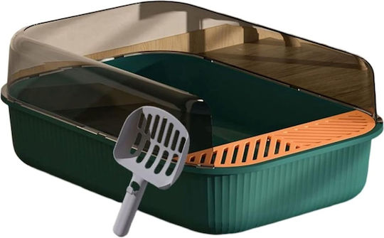 Toaletă Pentru Pisici Cu Filtru Verde L50.5 x l34.5 x H18.5cm