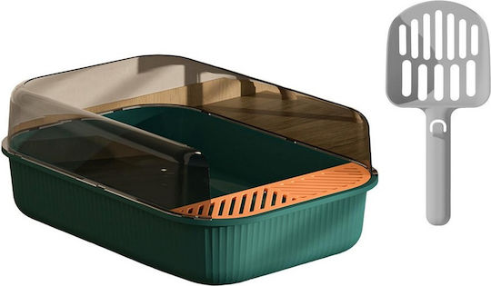 Toaletă Pentru Pisici Cu Filtru Verde L50.5 x l34.5 x H18.5cm